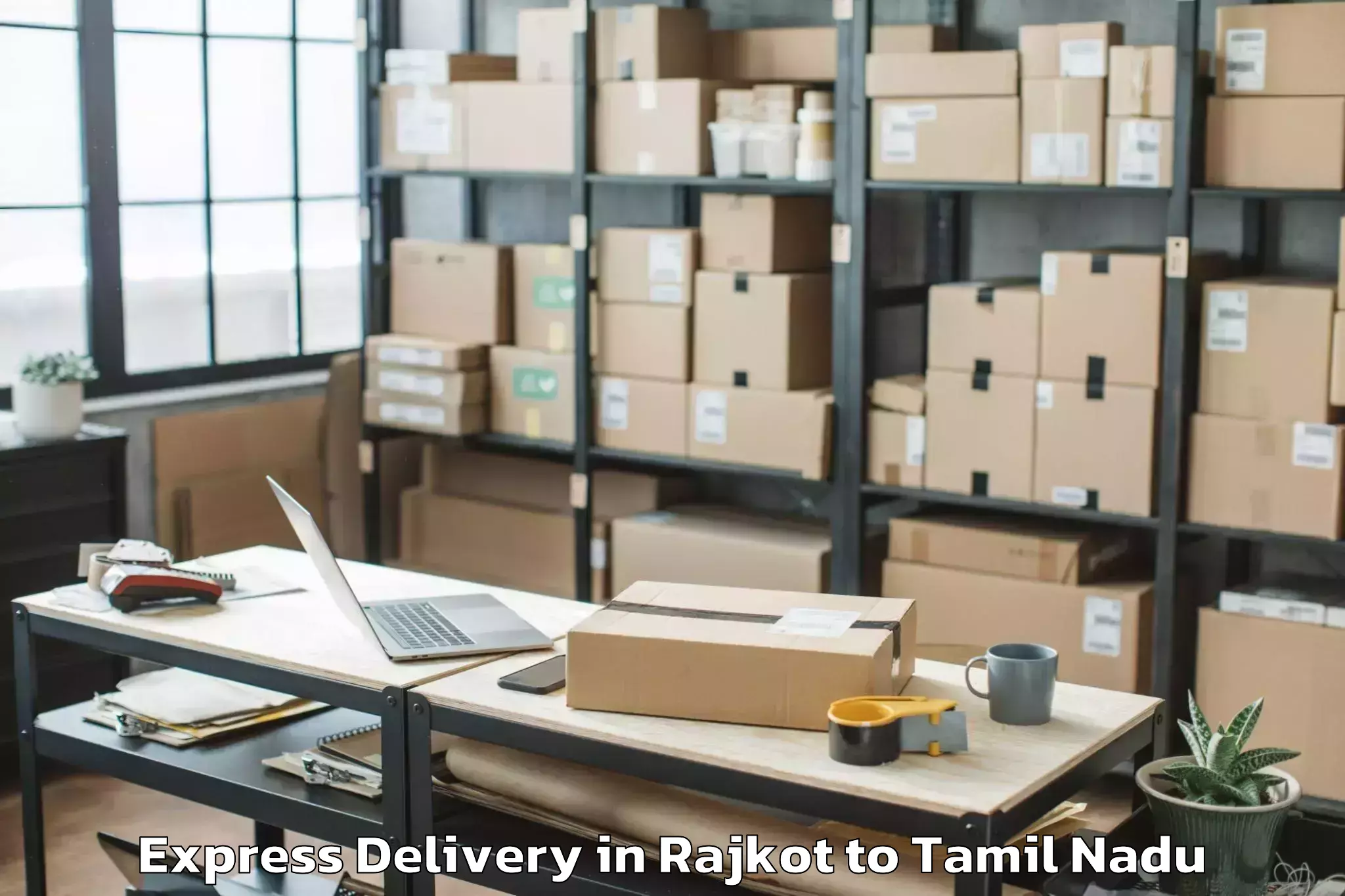 Leading Rajkot to Musiri Express Delivery Provider